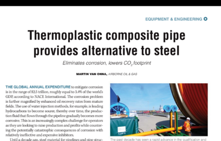 Offshore Magazine April 2020: Thermoplastic Composite Pipe provides alternative to steel